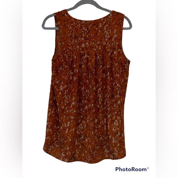 Pleione Sleeveless Top Burnt Orange Size Small - Picture 2 of 5